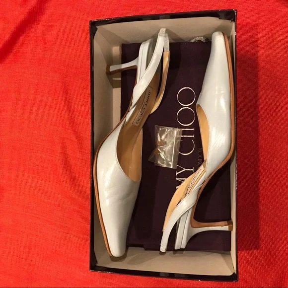 JIMMY CHOO Slingback Shoes, original box, dust bags, heel tips, protective soles - Picture 3 of 10